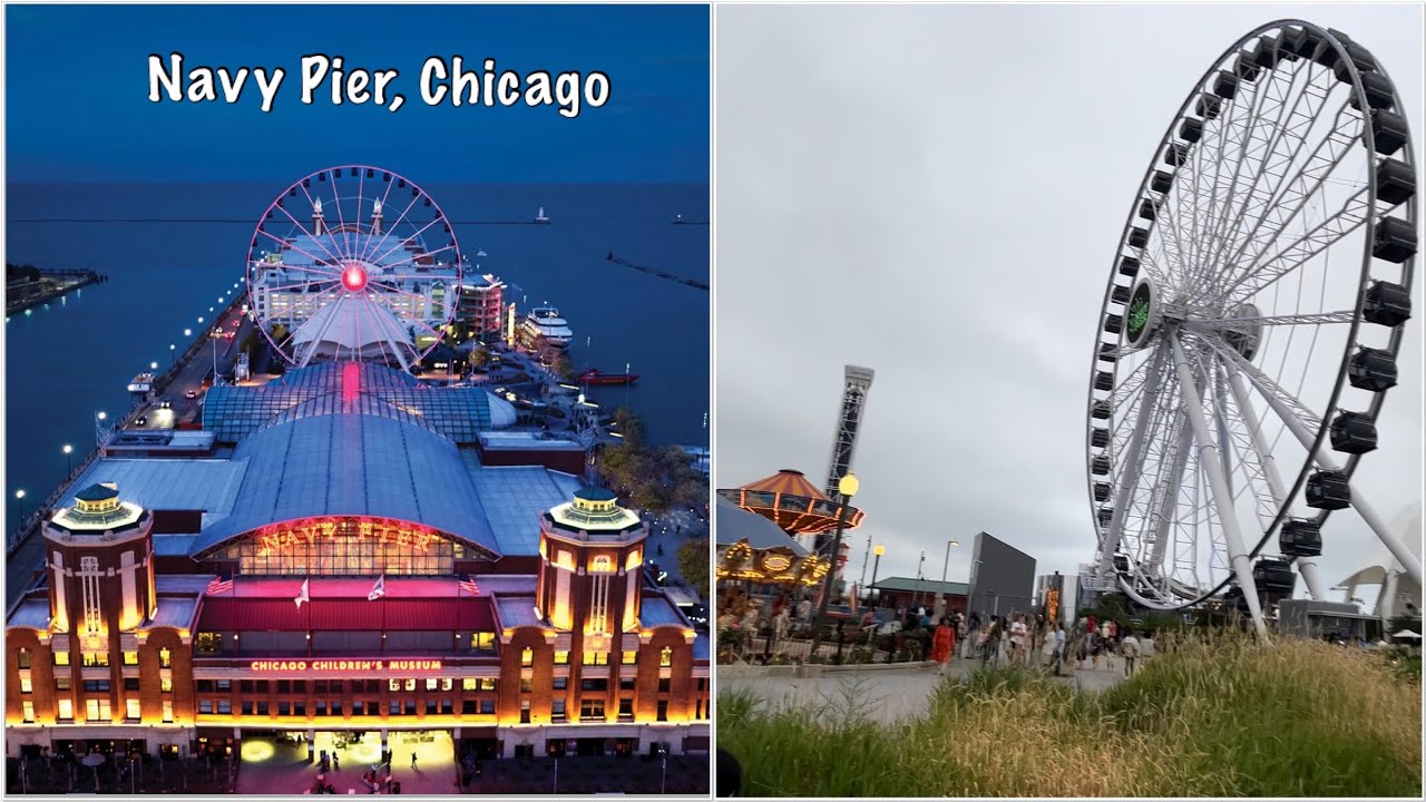 Chicago Navy Pier : Second Most Tourist Attraction place in Chicago, USA