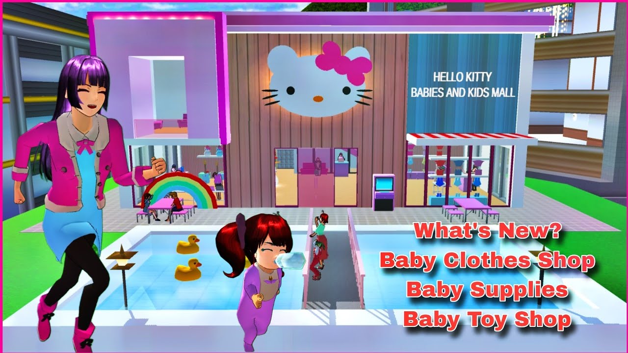 PROPS ID : Newly Updated Big and Modern Babies and Kids Mall on Sakura School Simulator