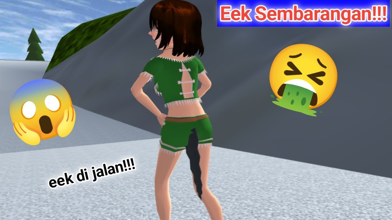 Eek Besar!!! Kebanyakan Makan || Karin dan Mio Antar Kue Natal || Sakura School Simulator
