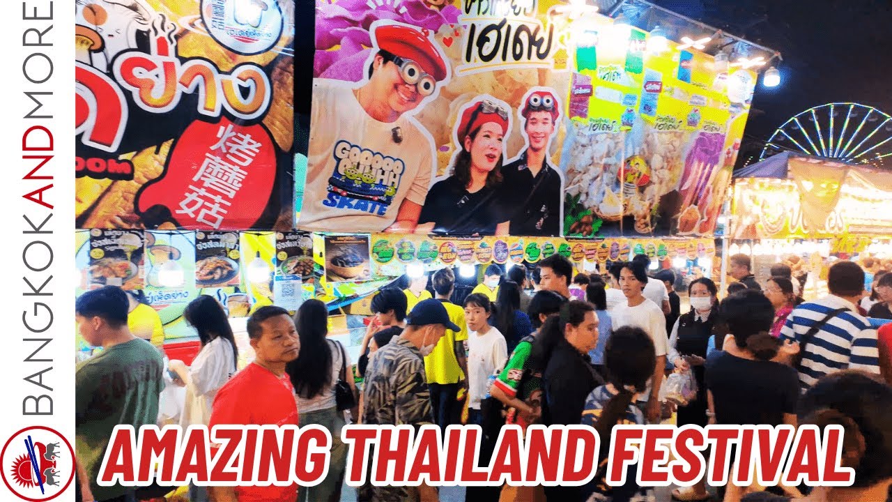 Thailand Street Food Festival 🎡 Amazing Night Market Near Bangkok | Pak Nam Festival 2025
