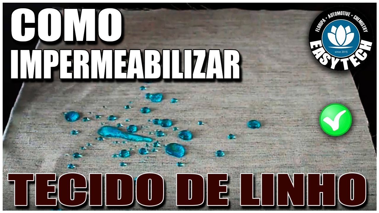 COMO IMPERMEABILIZAR TECIDO DE LINHO - CURSO GRÁTIS 02