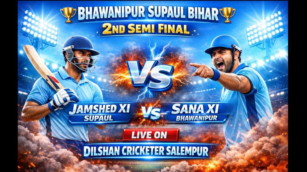 सेमी फाइनल 🔴 भवानीपुर प्रीमियर लीग सुपौल बिहार 🔴 जमशेद xi सुपौल vs। Sanna xi Bhawanipur