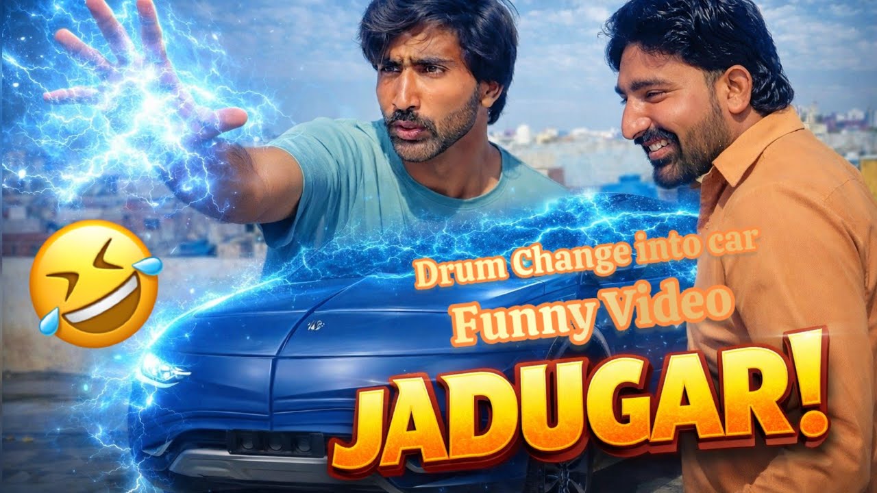 JADUGAR Drum Turned into  Car #funny #comedymove #comedymove 