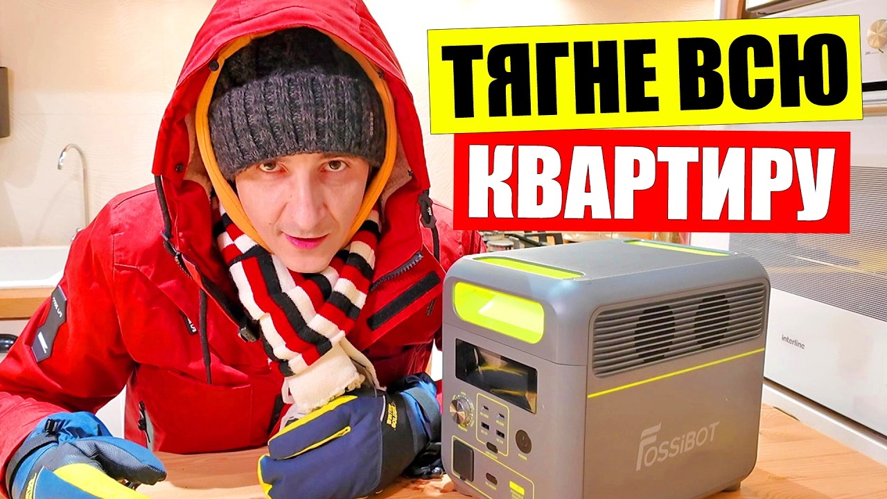 🔋ДЕШЕВА зарядна станція з Європи | 💥ЩО потягне FOSSIBOT 1200 | Блекаут в Україні