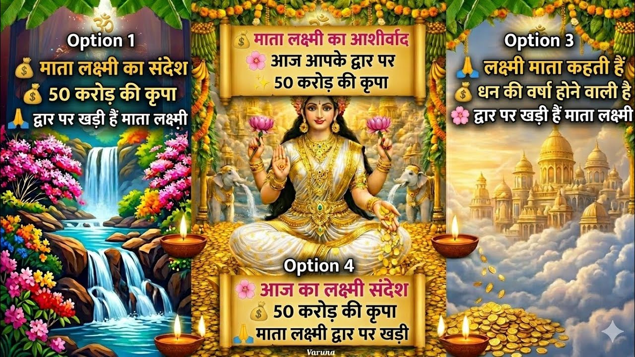 50 करोड़ द्वार पर खड़ी लक्ष्मी माता का संदेश.रुको मनुष्य.भागना मत लालच के पीछे#new #trending#sehar 