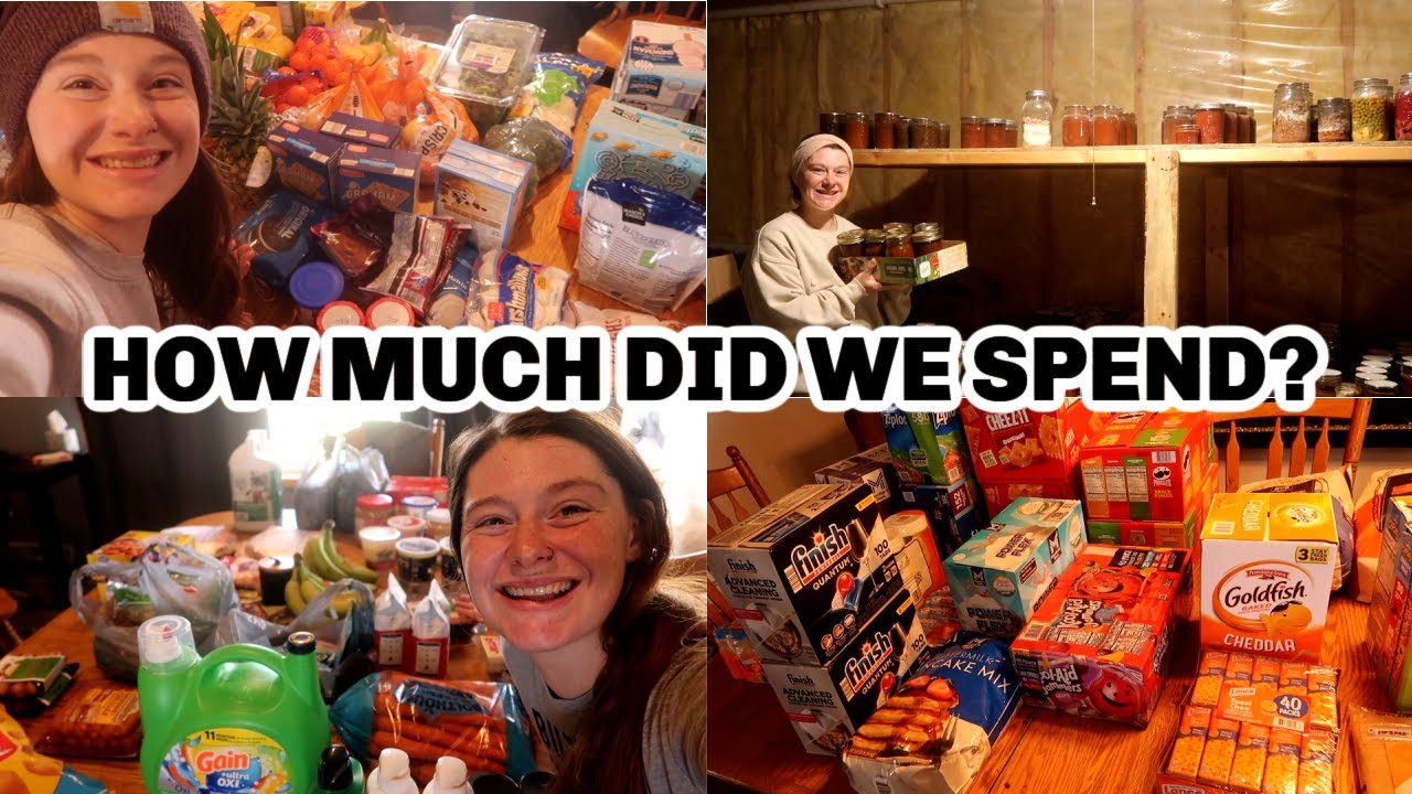 SAMS CLUB AND ALDI HAUL TOTAL SPENDING FOR PANTRY CHALLENGE MONTH 1