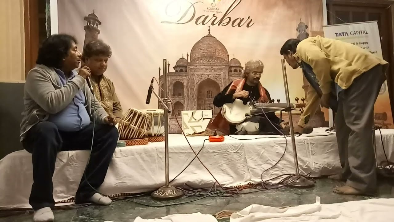 PT. DEBOJYOTI BOSE. PT. SUBHANKAR BANERJEE. (RAGA BEHAGDA) IN USTAD RASHID KHAN'S HOUSE.
