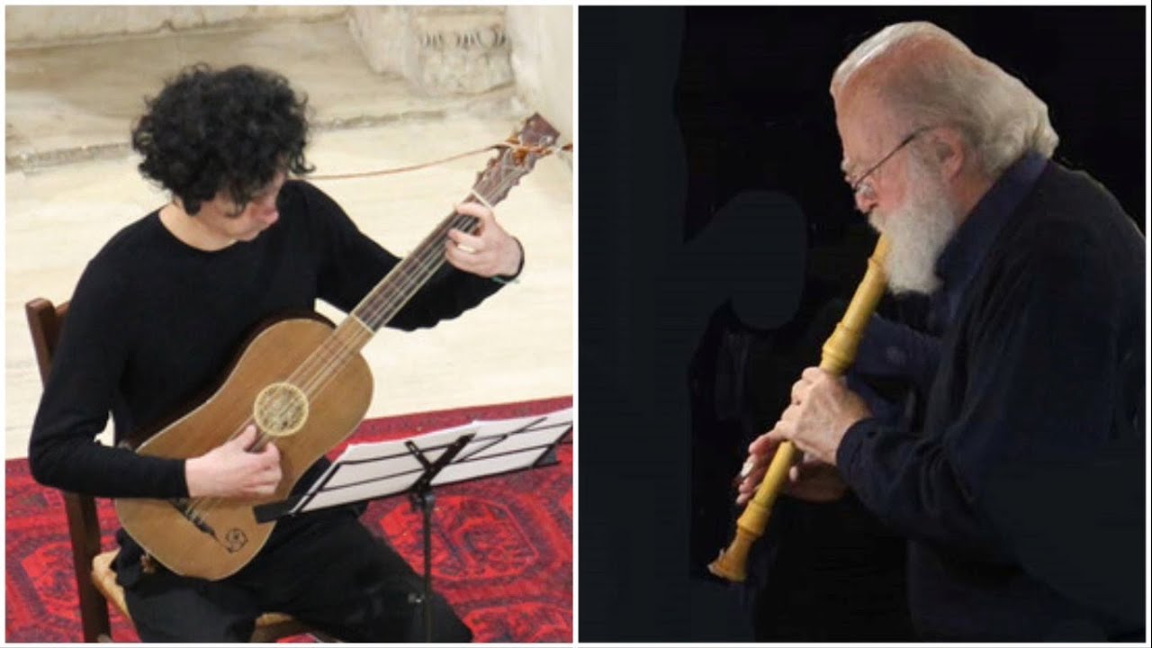 Greensleeves Variations in an Italian church - Graham Hunt recorder Luis Hernández baroque guitar