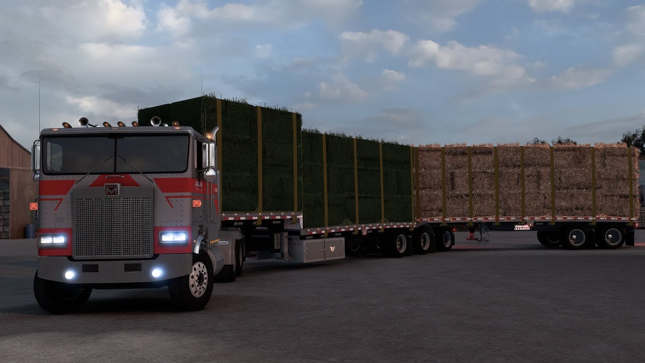 American Truck Simulator 2023 1.48 NEW BrianTrailer B Train Doepker/Marmon Cabover  by Rushour 109