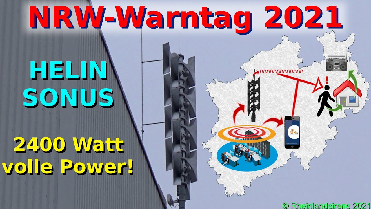 Sirenenalarm in Köln | Warnung der Bevölkerung | HELIN-SONUS | Warntag NRW 2021