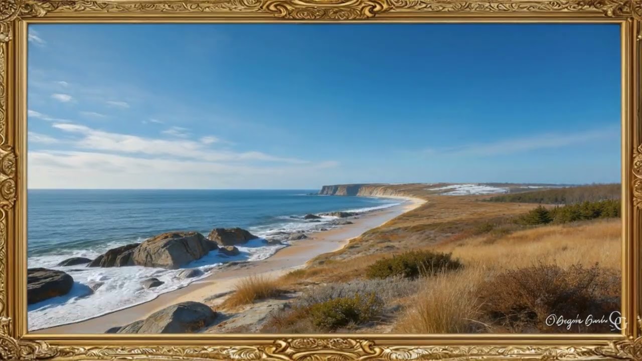 Ocean Sunrise TV Art Frame 🌅🌊 Relaxing Nature Wallpaper