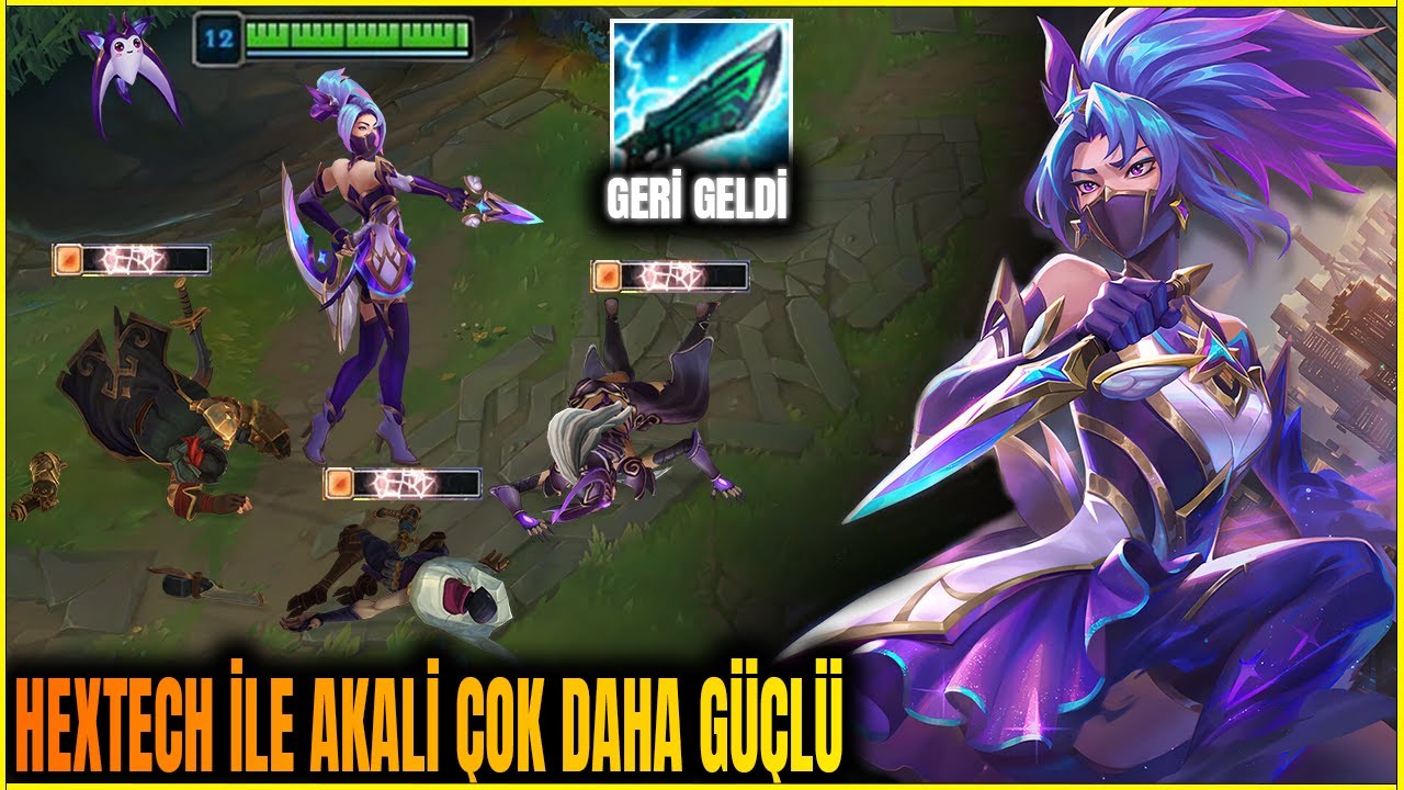 Hextech Geri Geldi Akali'nin Erken Oyunu Çok Daha Güçlü Artık ┃LOL SOLO Q DERECELİ