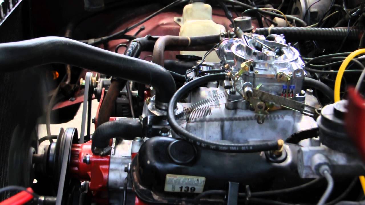 Dodge 318 bored to 327, 260 duration 440 lift cam, timing gears