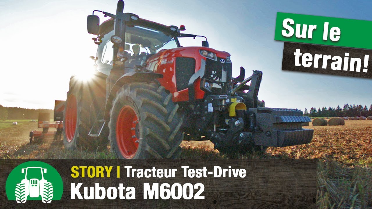 Kubota M6002 Test-Drive | Travail du sol & chargeur frontal | Tracteur Kubota
