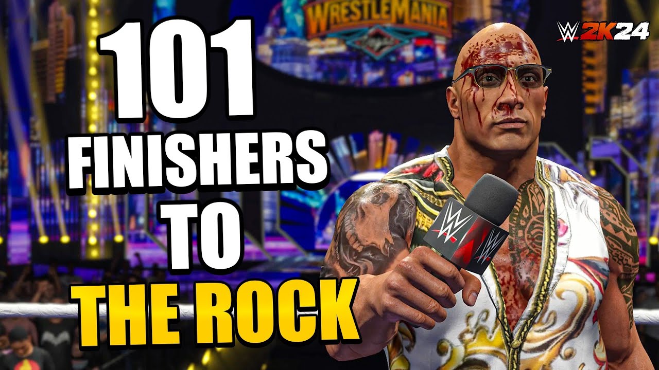 101 Finishers To The Rock in WWE 2K24 ( Road to WWE 2K25 )