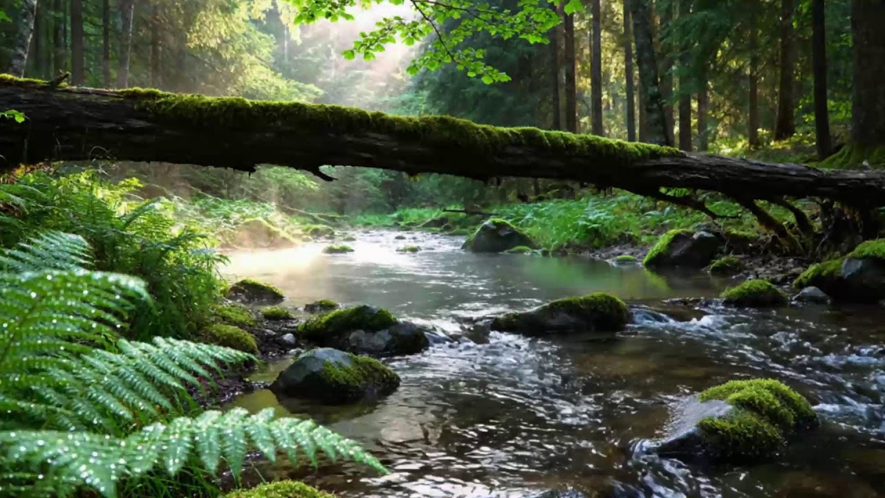 Peaceful Forest Stream Sounds with Soft Birdsong 🌿 Nature Ambience for Relaxation