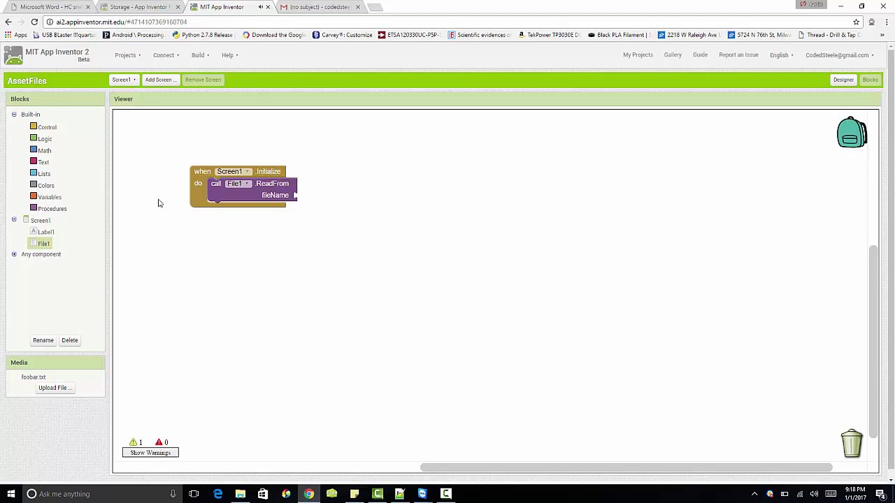 AppInventor-Tutorial #16-Asset File Reading