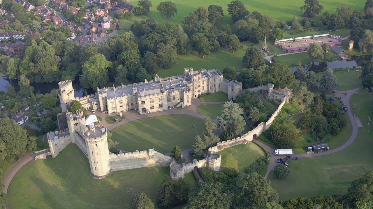 Warwick St Mary’s Church and Castle view 4K