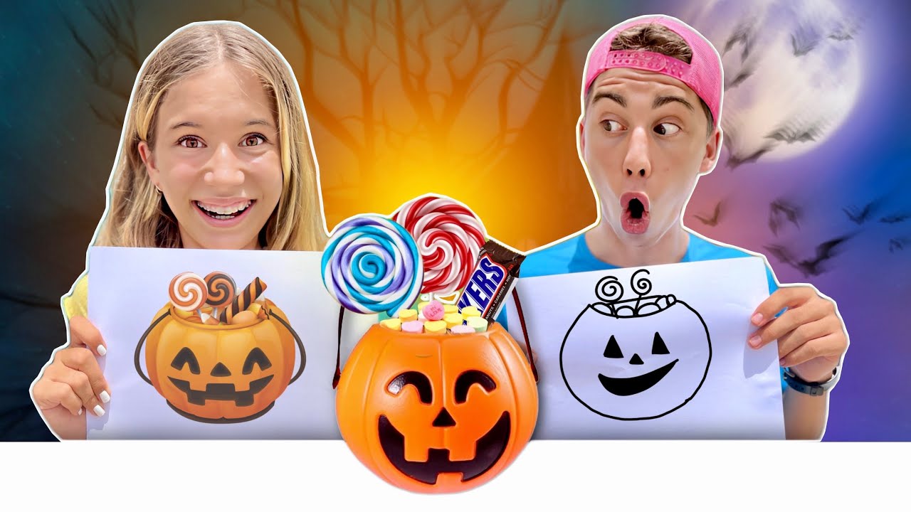 El que DIBUJE mejor Dulce de Halloween SE LO LLEVA / Reto de Comida