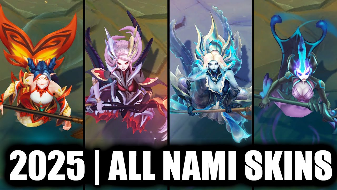ALL NAMI SKINS SPOTLIGHT 2025 | League of Legends