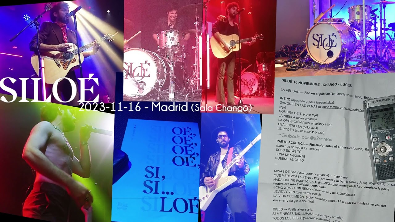 Siloé - 2023-11-16 Madrid (Sala Changó) [concierto completo audio]