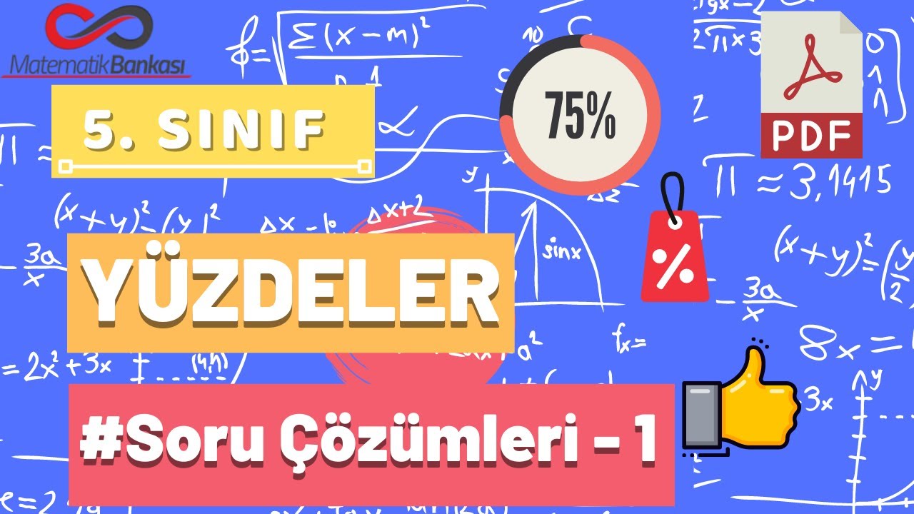 5. Sınıf Yüzdeler Testi Giriş + Soru Çözümleri + PDF