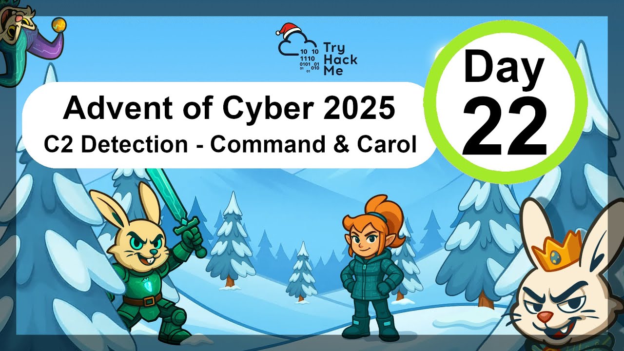 TryHackMe: Начало кибербезопасности 2025 &mdash; День 22 &mdash; Обнаружение C2 &mdash; Command & Carol