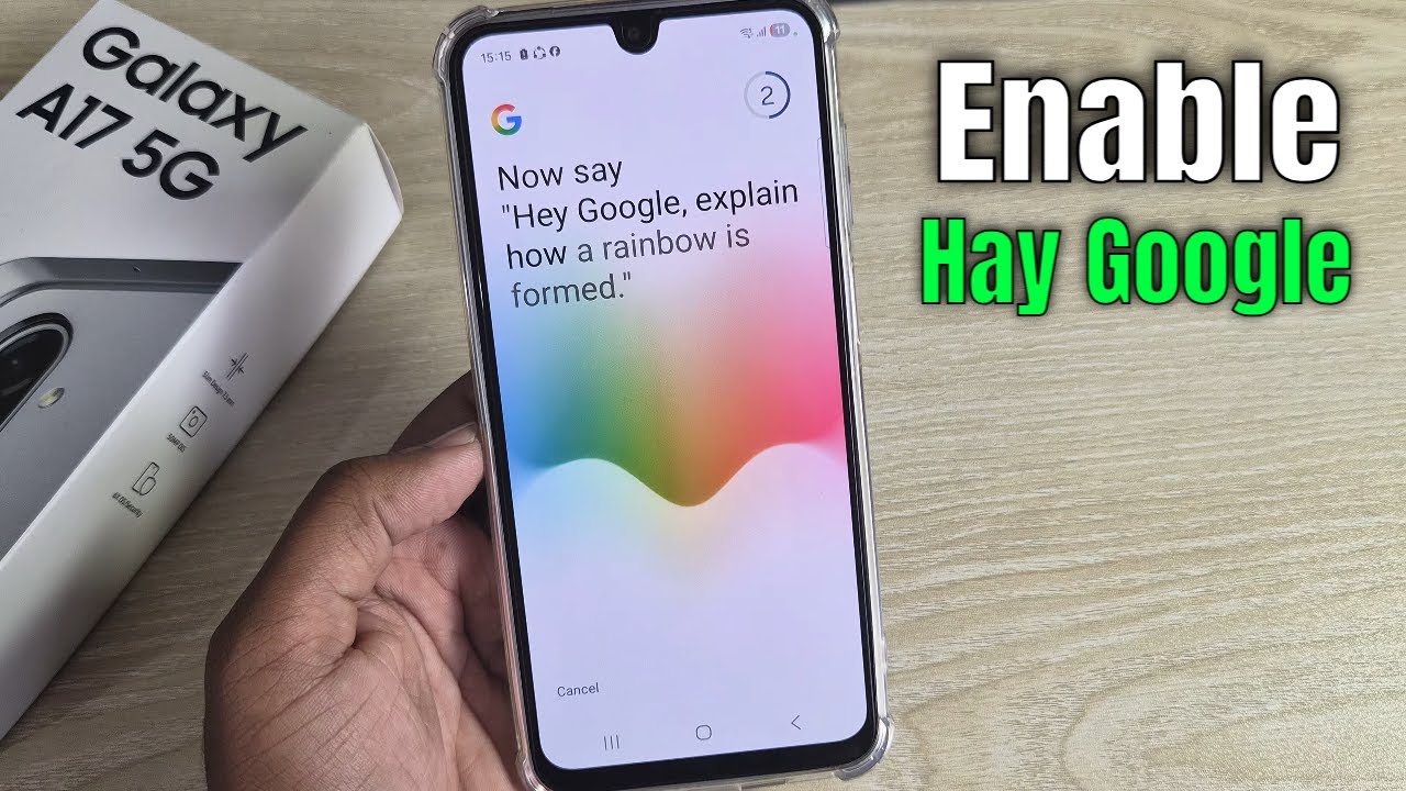 Samsung Galaxy A17: как включить функцию &laquo;Привет, Google&raquo; на Android (голосовое оповещение для &laquo;П...