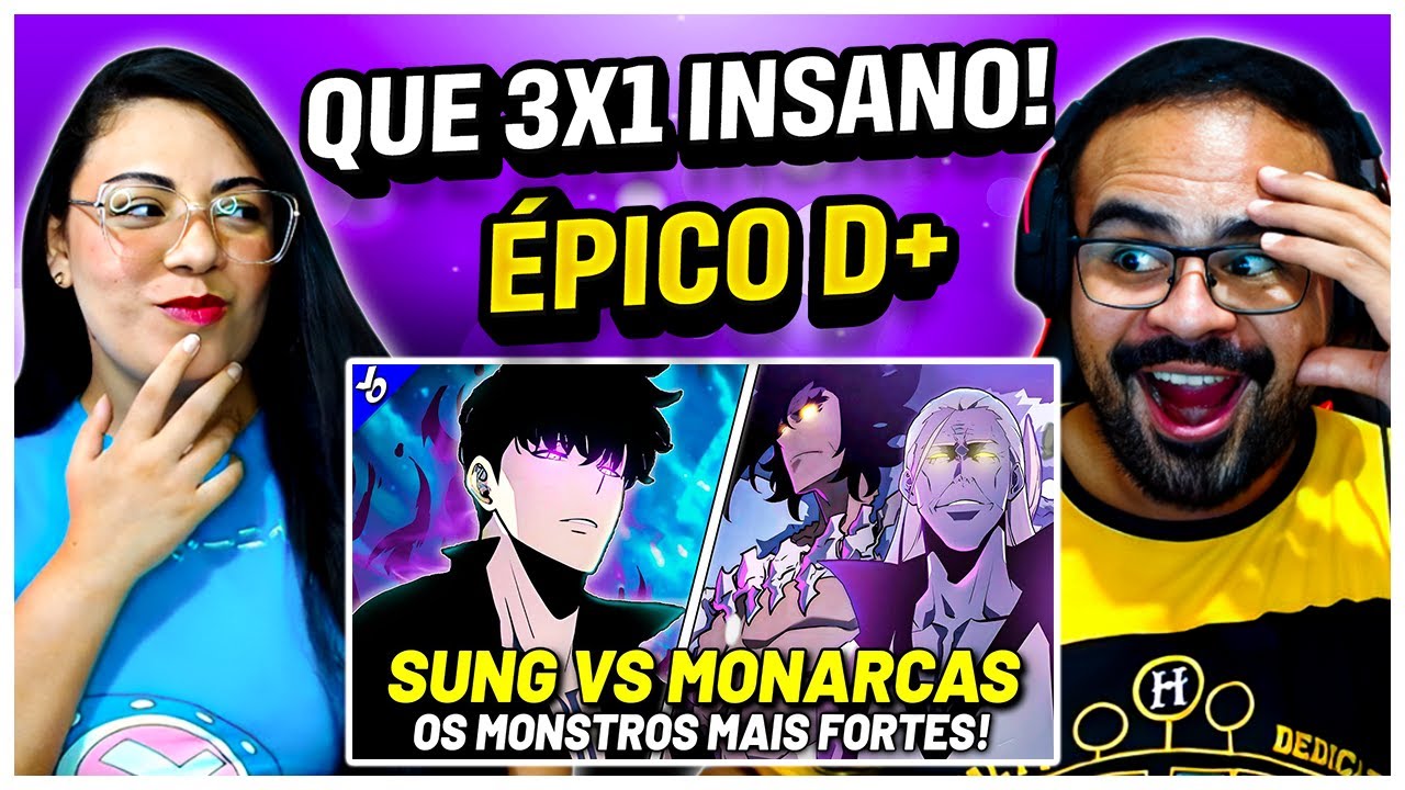 REACT JOVEM OTAKU | SUNG JIN WOO VS MONARCAS: BATALHA COMPLETA VEJA COMO FOI! | SOLO LEVELING