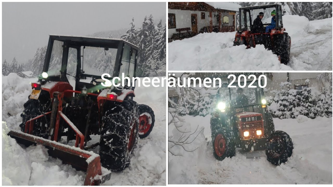 ❄️Schneeräumen❄️ | 2020 | in den Alpen |❄️