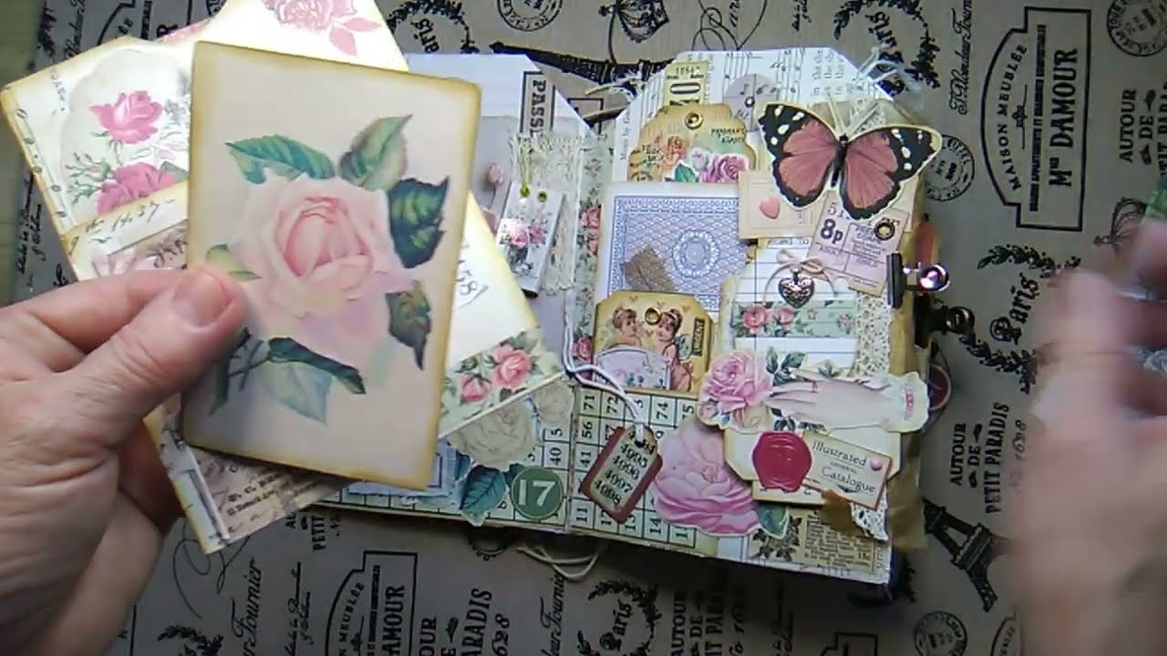 FLIP THROUGH OF MY FLIPPY FLOPPY TAG JOURNAL  #allthingsroses2026  #thejunkjournalstudio