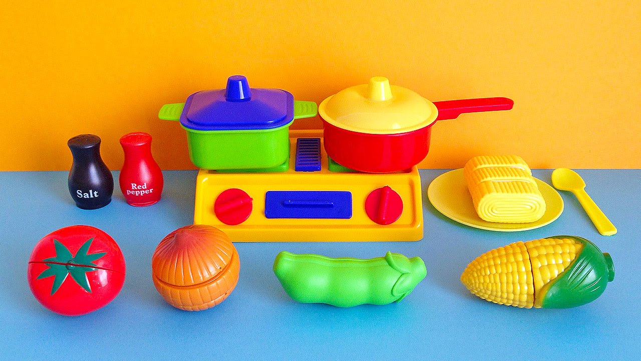 Soup Cooking Kitchen Playset - Toy cutting vegetables cooking toy for children