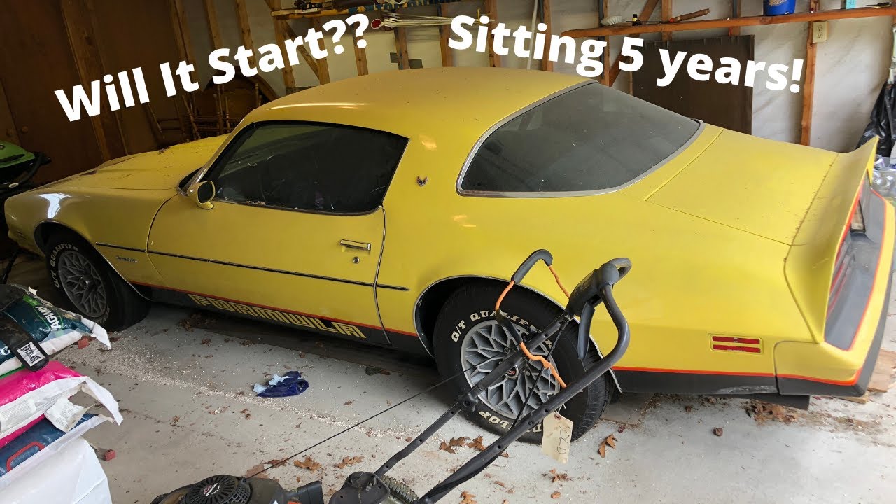 1977 Pontiac Formula Rescue! First Start In 5 Years & Found Original Factory Build Sheet!!