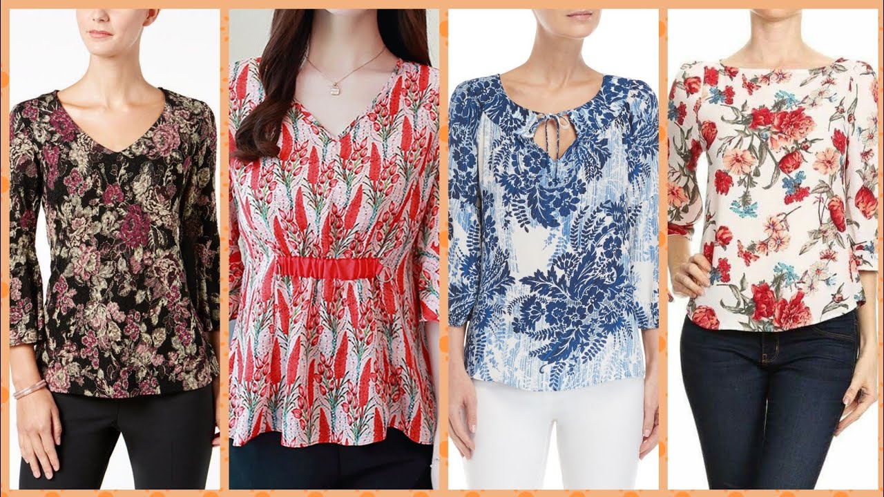 Outstanding trendy most demanding  floral print blouse designs summer fashion attractive dress ideas