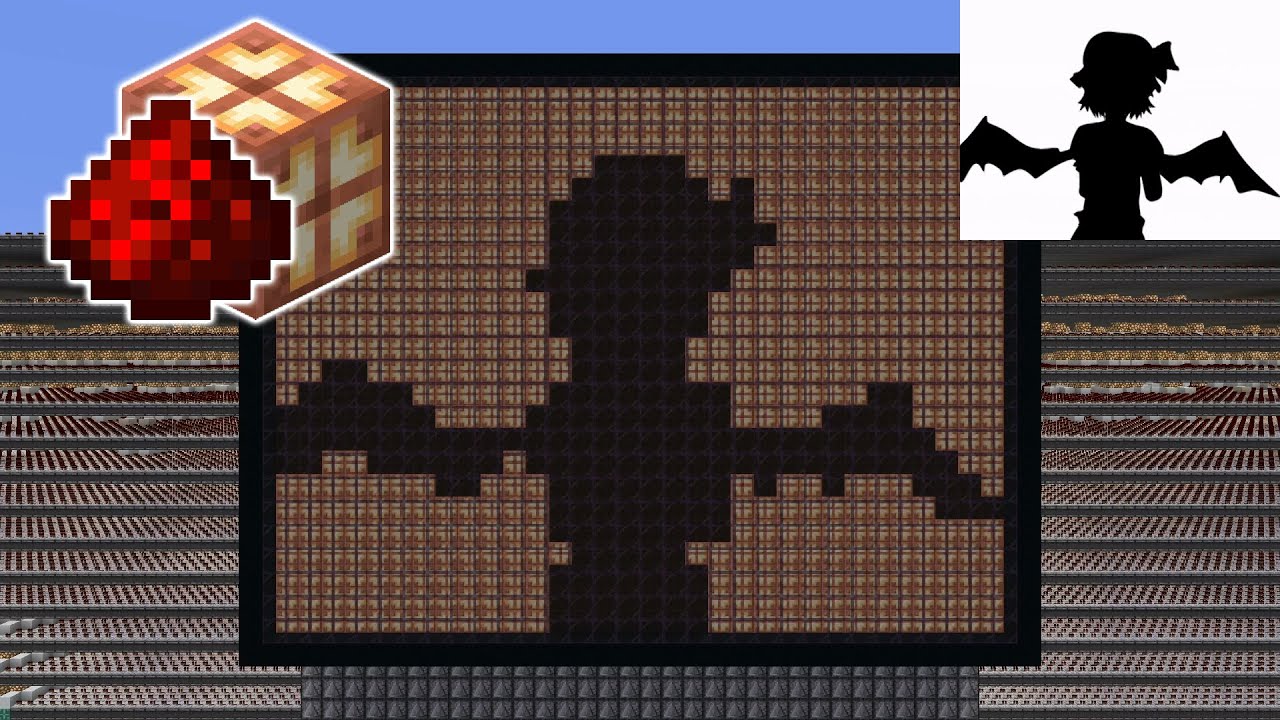 Bad Apple - Played in REAL-TIME with Redstone