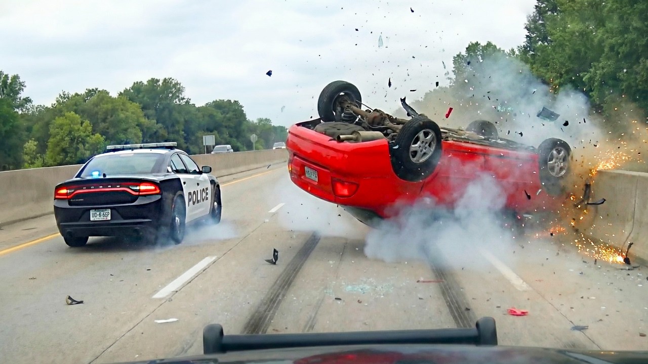 10 Craziest High-Speed PIT Maneuvers - Caught on Dashcam