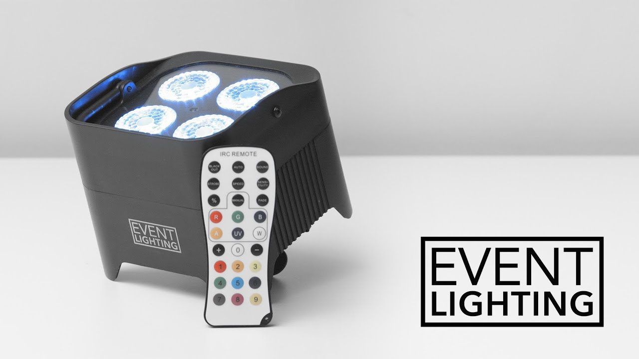 4x12W battery par with wireless DMX