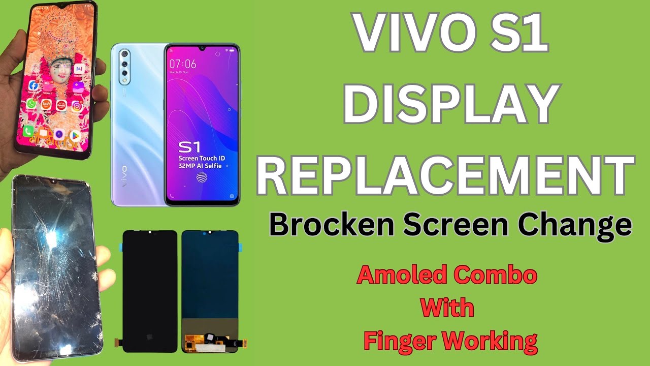 Vivo S1 Display Replacement || Broken Screen change