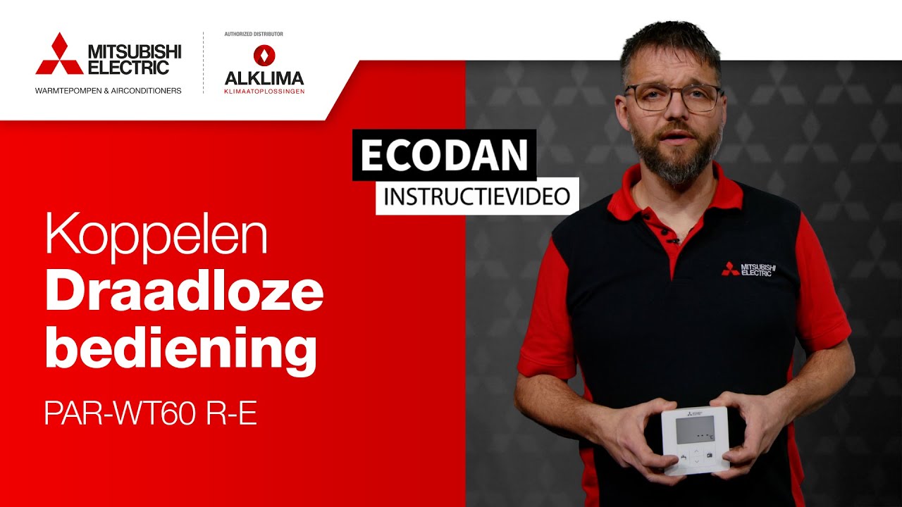 Ecodan - Koppelen draadloze bediening (PAR-WT60 R-E)