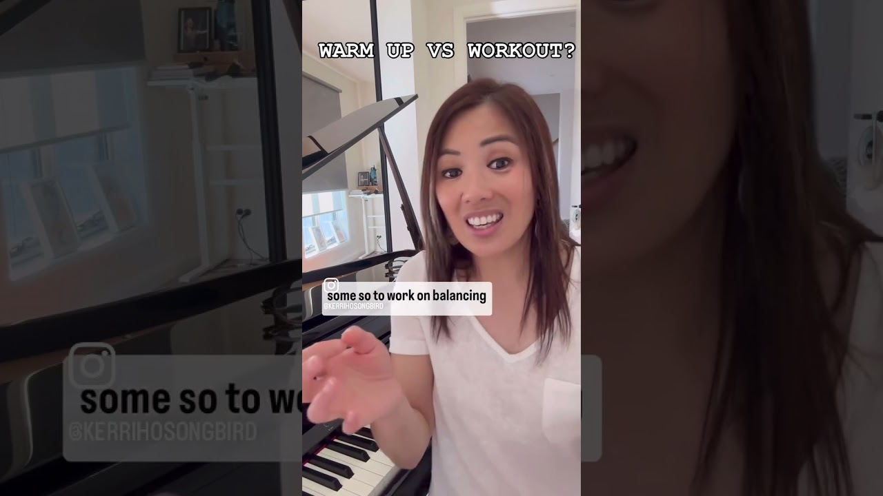 What's the difference between a Vocal WARM UP & VOCAL WORKOUT?