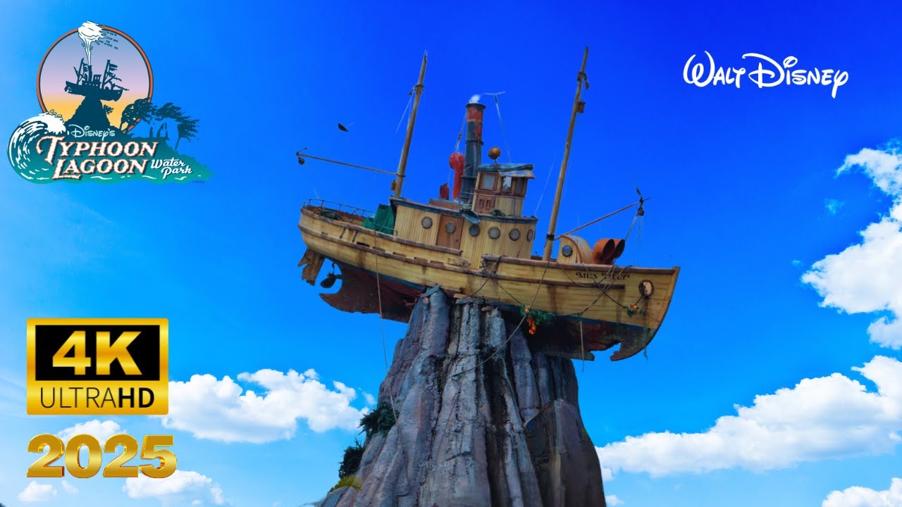 Typhoon Lagoon 2025 Full Walking Tour | Walt Disney World Water Park Orlando Florida in 4K 60FPS