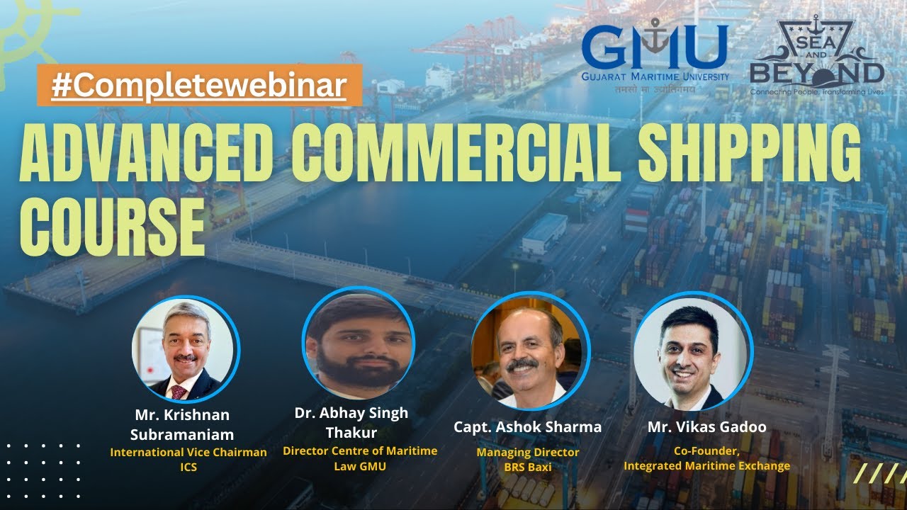 Advanced course on commercial shipping | Complete webinar