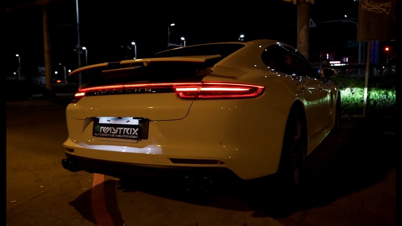 Pure Sound! Porsche Panamera Turbo 971 w/ ARMYTRIX Straight Piped Turbo-back Valvetronic Exhaust