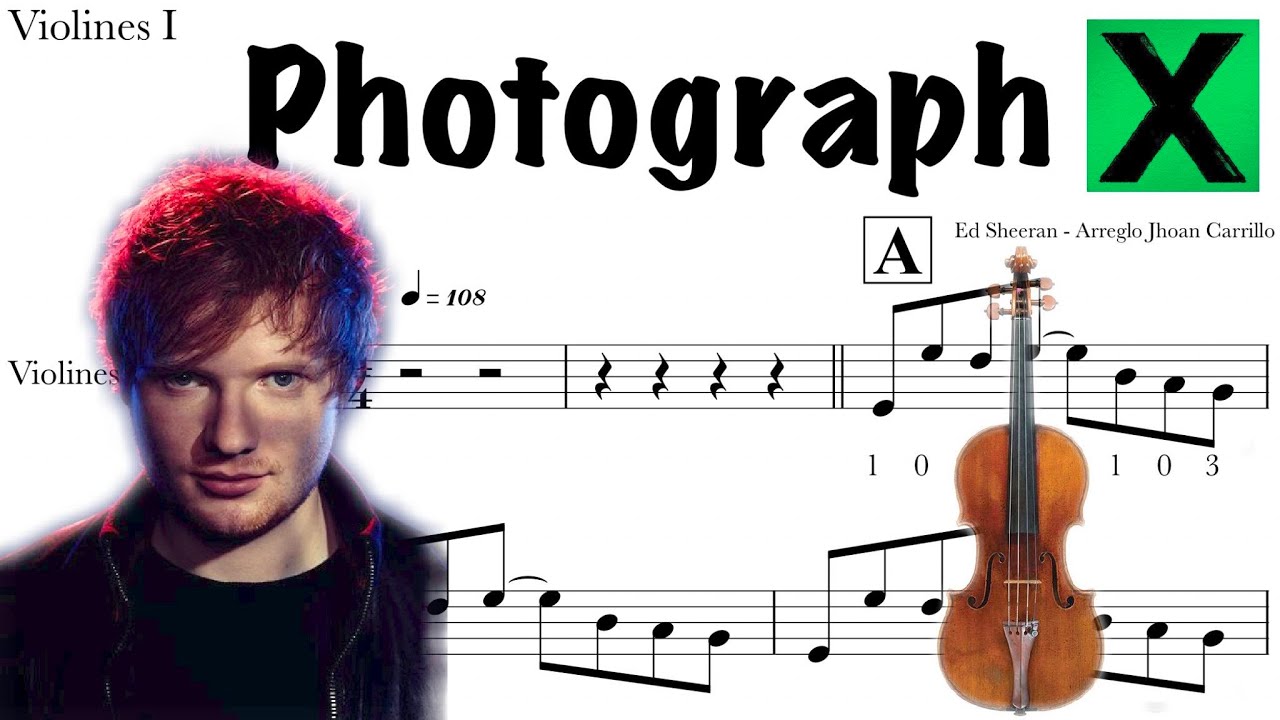 #Photograph #EdSheeran #violinsheets Photograph partitura violino / violin sheets