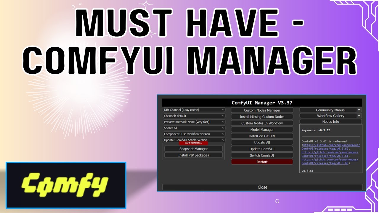 Must Have ComfyUI Custom Node - ComfyUI Manager