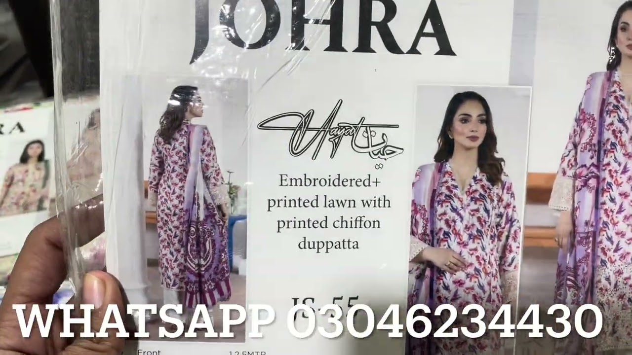 #Johra #Lawn Emb 3pcs with voil lawn Duptta  #summerwearcollection 