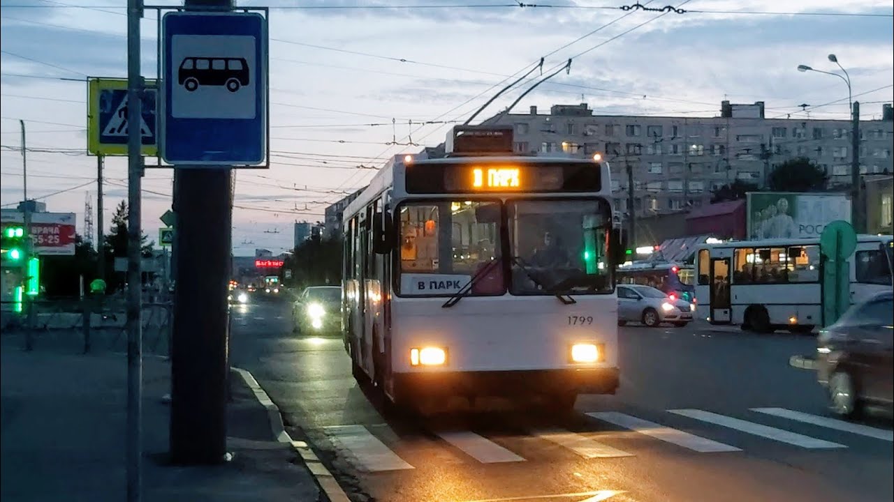 Троллейбус, маршрут №39 в парк ВМЗ-5298-23-01 б.1799 (30.07.2021) Санкт-Петербург