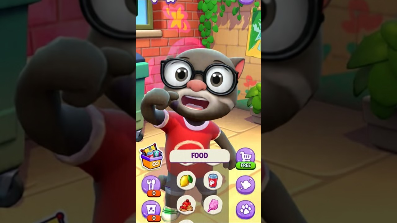 Hungry talking Tom 😂🤣 #shorts #ytshorts #funny #satisfying #funforall