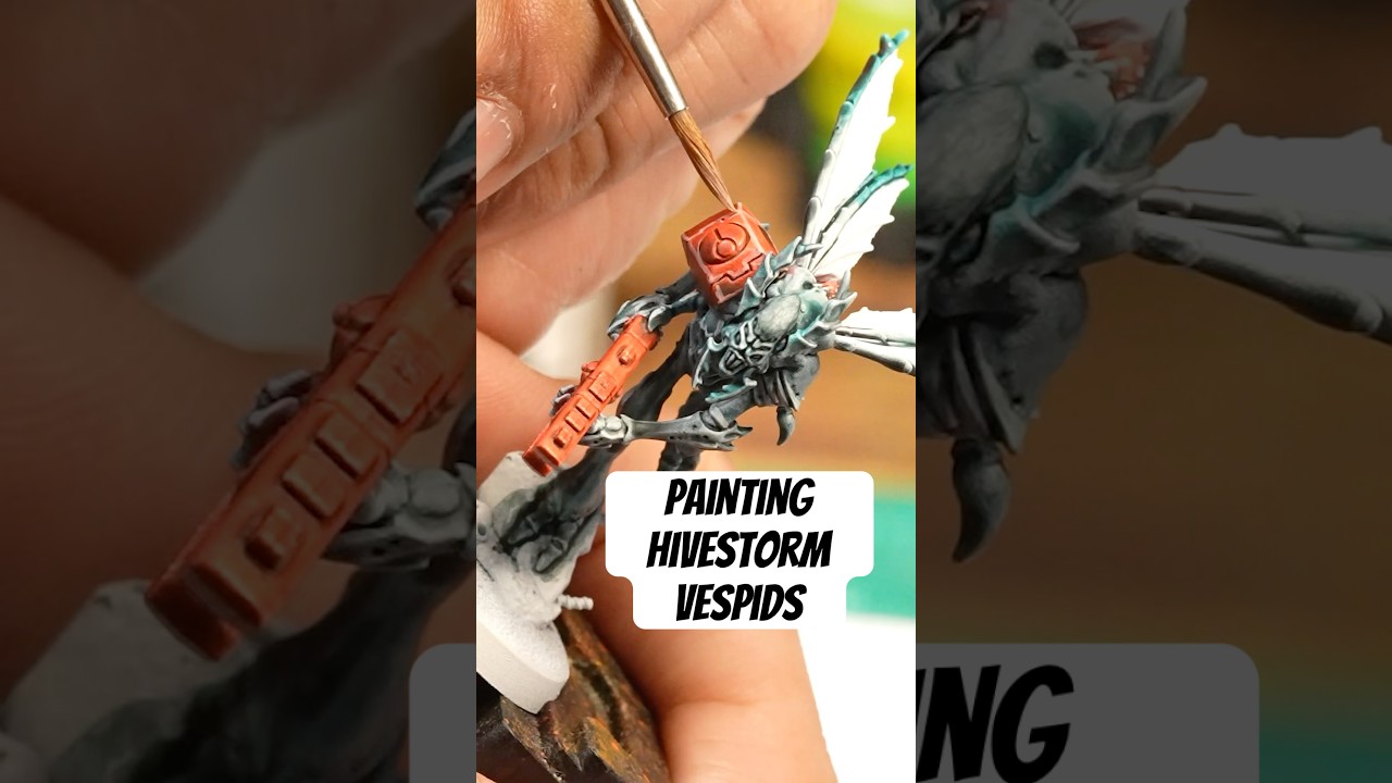 Покраска новейших жалокрылов Веспида! warhammer40k