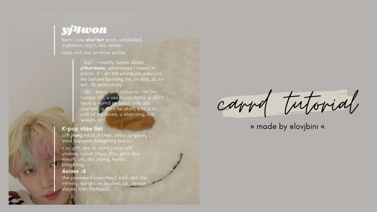 simple & easy carrd tutorial &mdash; &copy; owner